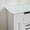 Vida Designs Milton Radiator Cover Modern White Painted MDF Cabinet, Small