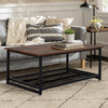 Industrial Rustic Wood Console Table/ Coffee Table/ TV Stand With Storage Shelf