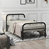 3FT Single Metal Bed Frame with Strong structure Bedstead Black For Home Bedroom