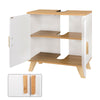 Bathroom Wall Cabinet Storage MDF Cupboard with Door Shelves Cupboard White