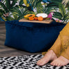 Icon Velvet Bean Bag Footstool Pouffe Stool Seat Luxury Beanbag Foot Rest