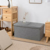 Home Folding Ottoman Storage Box Bench Pouffe Seat Stool Chair Footstool Storage