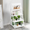 4 Tier White Ladder Shelf Book Shelves Storage Display Home Plant Flower Stand