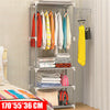 Clothes Rail Coat Rack Garment Dress Hanging Display Stand Shoe Storage Shelf O