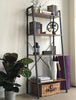 Vintage Industrial Bookcase Tall Display Storage Shelving Unit Furniture Stand