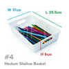 Wham Studio Baskets Plastic Storage Organiser Office Home Bathroom Kitchen Boxes