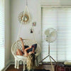 Hanging Hammock Rope Swing Chair Macrame Hammock Seat Outdoor Indoor Garden