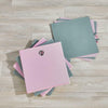 Folding 2 Pink 2 Grey Square Storage Utility Box Fabric Cube 4pc Set Basket Bag