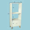 White Wooden Bookcase Bookshelf Storage Shelf Unit Display Stand Cabinet W/Door