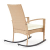 Mondeer 3PC Garden Rattan Furniture Set Wicker Patio Rocking Chairs Coffee Table