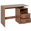 Computer Desk w/ Shelf, Writing Table Drawer Home, Brown Wood Grain