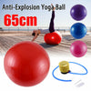 65 CM GYM YOGA BALL EXERCISE SWISS FITNESS PREGNANCY BIRTHING ANTI BURST + PUMP