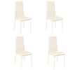 2 4 6x Faux Leather Dining Chairs Padded Seat High Back Kitchen Breakfast Chair