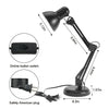 Modern Adjustable Swing Arm Desk Lamp Reading Table Study Light Classic Lamp UK