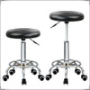 Stool Swivel Chair Faux Leather Adjustable Height Chair Office Round Desk