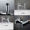 Waterfall Bathroom Tap Chrome Basin Mixer Bath Filler Shower Deck Tap Faucet Set
