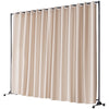 Room Divider Portable Panel Separator Privacy Screen w/ Wheels 118"x94"
