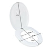 O/U/Square Shape Design WC Toilet Seat Soft Close Top Fix Quick Release Hinge UK