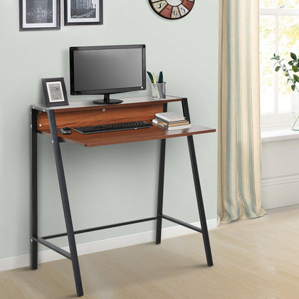 HOMCOM Wooden Writing Desk Computer Table Home Office PC Laptop Workstation
