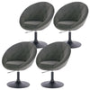 1/2/4/6x Bar Stools Kitchen Breakfast Swivel Counter Dining Chairs Velvet Metal