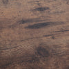 2-Tier Wooden Coffee Table Retro Industrial Style Side Desk Living Room