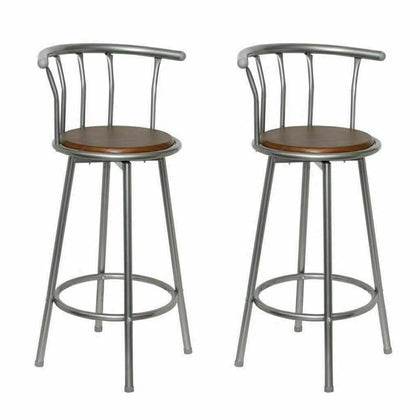 2x Bar Stools Dining Chair Breakfast Bar Stool Kitchen Garden Outdoor Chairs New