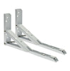 2Pcs Wall Mounted Spring Folding Table Desk Brackets Bench Steel Support Shelf
