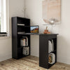 Black Desk Table and Bookshelf for Home Office - Piranha Furniture Labrinth