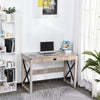 Modern Small Computer Desk and Drawer PC Laptop Writing Office Workstation Table