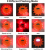 6 Pack LED Road Flares Emergency Light Roadside Discs Safety LED Flare Kit W/Bag