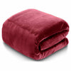 Plain Blanket Cuddle Cozy Winter Warm Fleece Travel Throw Single Double King