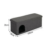 Foldable Pet Bed Cats Kitten Cave House Padded Seat Ottoman Bench Storage Box UK