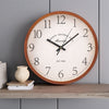 Wall Clock Illuminated / Solid Numerals Silent Retro Chic Decor 12-13inch Clocks