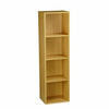 FREE STANDING CUBE 2 3 4 TIER WOODEN BOOKCASE STORAGE SHELF UNIT DISPLAY WOOD