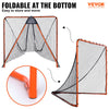 6'x6' Lacrosse Goal Net Folding Backyard Lacrosse Training Equipment Steel