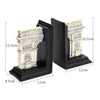 2Pcs Ancient Roman Triomphe Arc Design Book Ends Supports Stand for Home Store