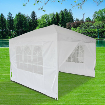3x3m Waterproof Outdoor Pop Up Gazebo Marquee Canopy Garden Party Wedding Tent
