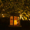LED Solar Powered Hanging Lantern Lights Waterproof Outdoor Garden Table Lamp UK