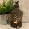 Bird Metal Lantern Hurricane French Country Moroccan Garden Candle Rustic Holder