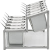 Expandable Spice Rack Seasoning Organizer Inclined 2 Tiers w/ 10 1/9 Pans