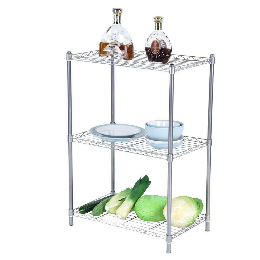 3 Tier Storage Stand Book Shelf Bathroom Kitchen Oven Rack Display Shelving Unit
