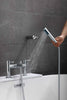 Waterfall Bathroom Tap Chrome Basin Mixer Bath Filler Shower Deck Tap Faucet Set