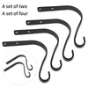 4PCS Garden Hanging Wall Brackets Outdoor Basket Plant Pot Hanger Hooks Decor