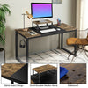 Large Computer Desk with Movable Monitor Stand for Gaming/Writing/Home Office