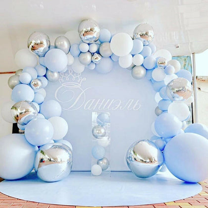 141 Blue Balloons+Balloon Arch Kit Set Party Baloons Wedding Garland Blue Decor