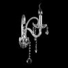 Contemporary K9 Crystal 1 Arm Candle Wall Light Clear Crystal Wall Lamp