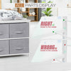 5|6|8 Draws Fabric Chest of Drawer Bedroom Furniture Hallway Storage Metal Frame