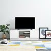 Modern TV Unit Stand Cabinet Storage Sideboard White High Gloss Matt body 120cm