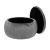 80cm Round Pouffe Ottoman Coffee Tea Table Velvet Padded Storage Stool Box Home