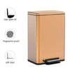 30L 50L Stainless Steel Fingerprint-Proof Pedal Waste Bin Rubbish Trashcan